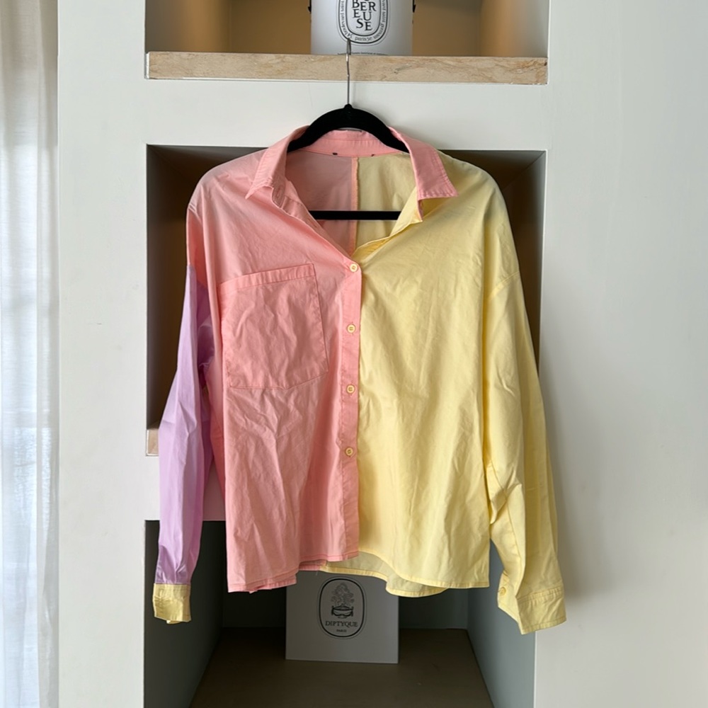 Multi color button down